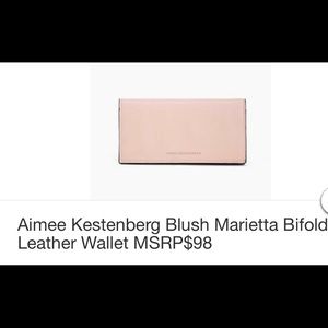 Aimee Kestenberg Marietta Flat Pink Wallet/clutch
